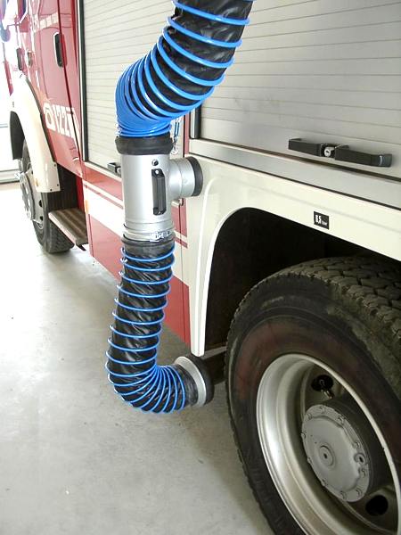 Abgasschlauch DIN 14572 Feuerwehr Stromerzeuger Fahrzeug Auspuff 150 cm Ø50  mm